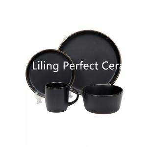 Ceramic tableware  color glaze plate bowl and mug 